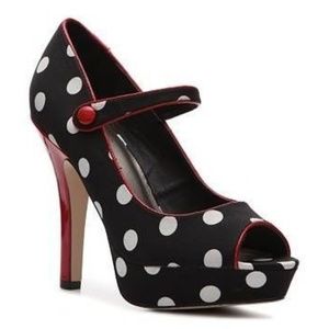 Madden Girl Lyons Polka Dot Mary Jane Pumps